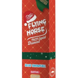 Blue Snowfall Flying Horse THCP Liquid Diamond Christmas Edition Disposable 3G