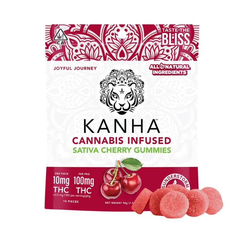 Kanha Gummies Cherry – Sativa (100mg)