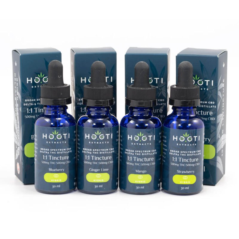 Hooti Extracts – 1000mg 1:1 Hybrid Tinctures