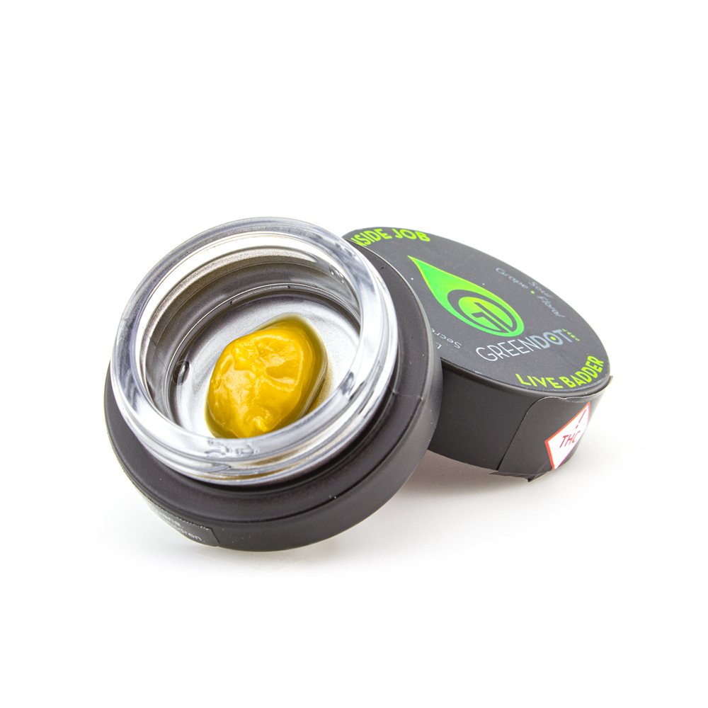 Green Dot – Black Label Live Badder – Reba Jam 1g Med