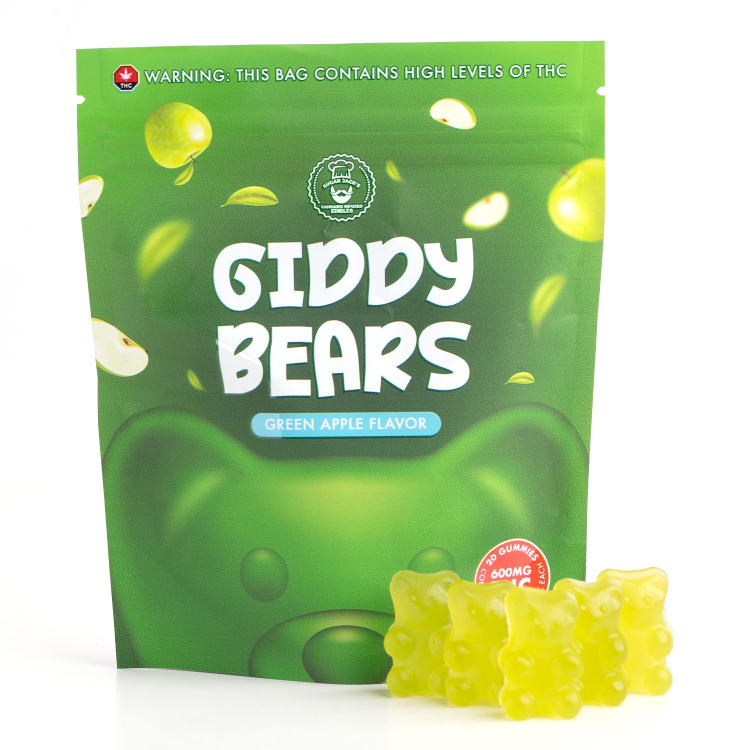 600mg THC Gummy Bears (Sugar Jacks) - Image 2