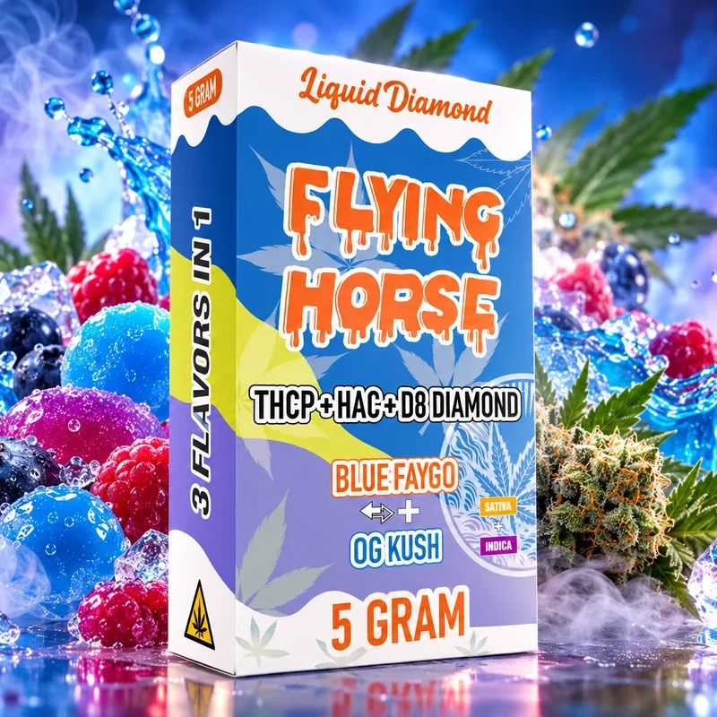 BLUE FAYGO + OG KUSH 5g flying horse carts