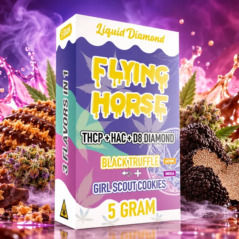 BLACK TRUFFLE + GIRL SCOUT COOKIES 5G flying horse