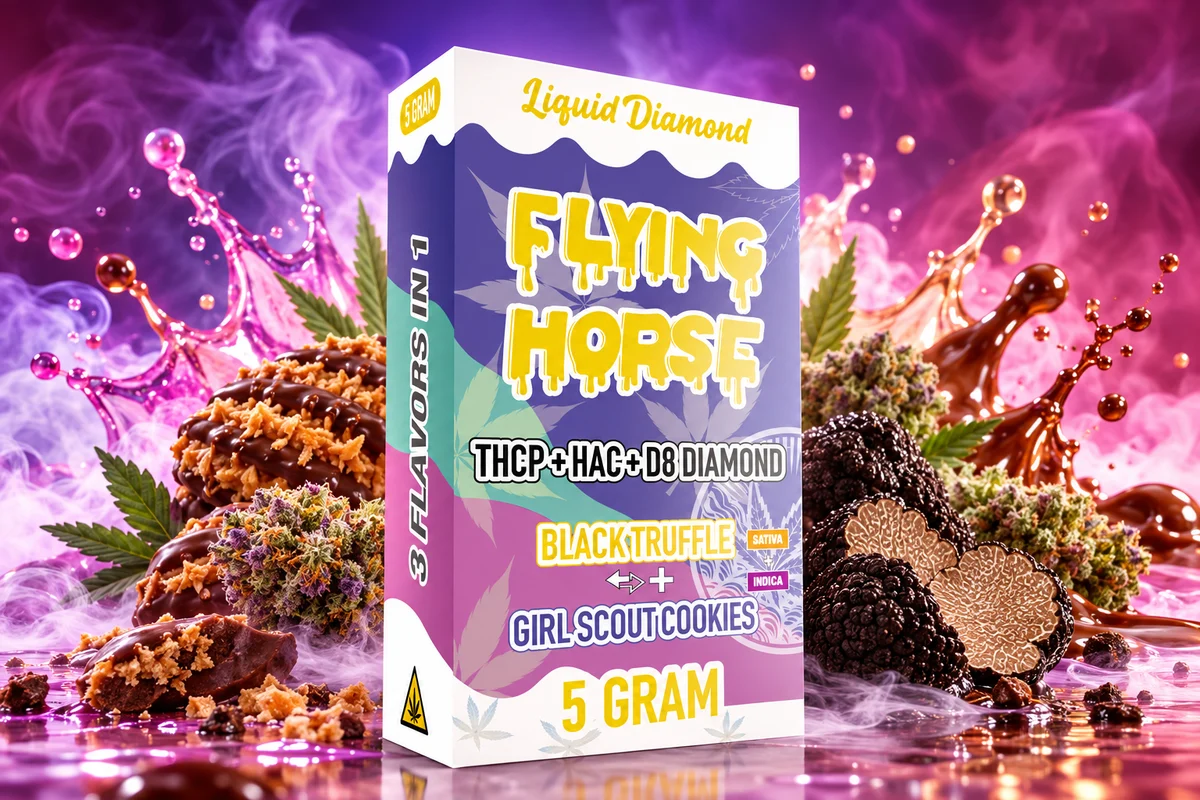 BLACK TRUFFLE + GIRL SCOUT COOKIES 5G flying horse