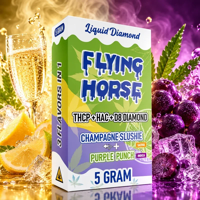 CHAMPAGNE SLUSHIE + PURPLE PUNCH flying horse carts 5g