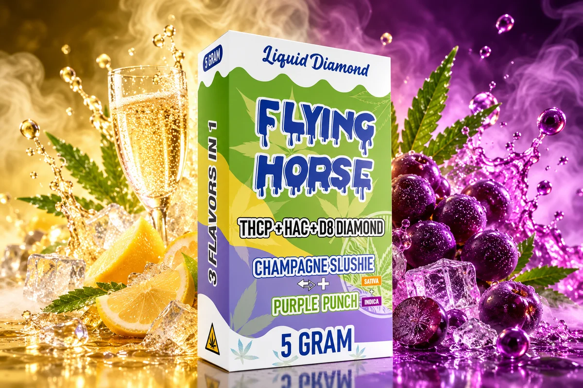 CHAMPAGNE SLUSHIE + PURPLE PUNCH flying horse carts 5g