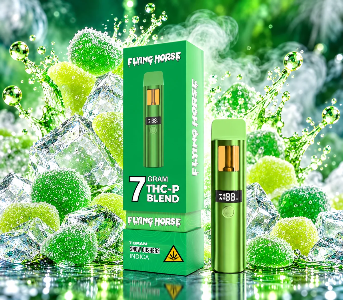 SNOW GUSHERS — INDICA THCP Blend Disposable 7g