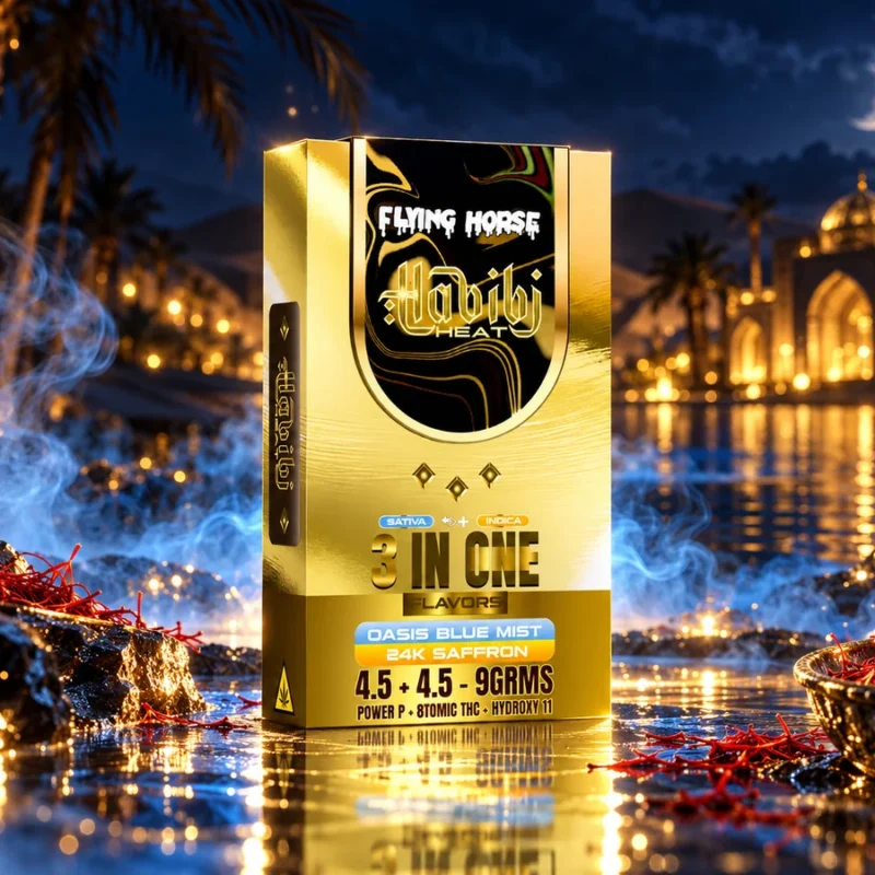 OASIS BLUE MIST + 24K SAFFRON HABIBI HEAT 9G