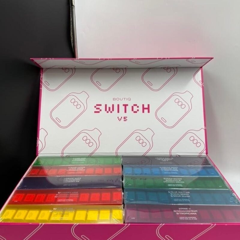 Boutiq Switch V5 Review – 2g Triple Tank Disposable Vape with Flavor Switching & Blinker
